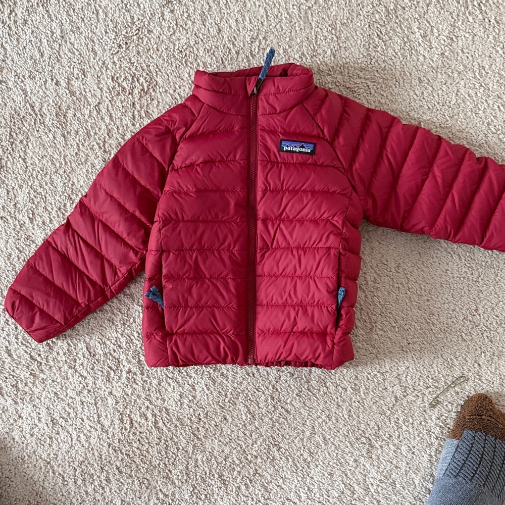 Patagonia Crimson Quilted Jacket - Perfect Condition - Size 2T